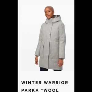 NWT BRAND NEW lululemon gray winter warrior parka